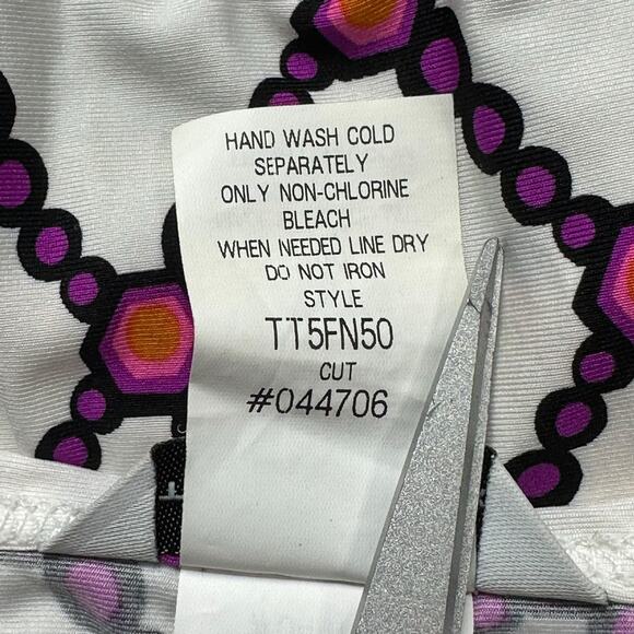 Trina Turk Top Women Medium Kon Tiki Tunic Swim Coverup Beach Pool Boho Colorful - Picture 9 of 11